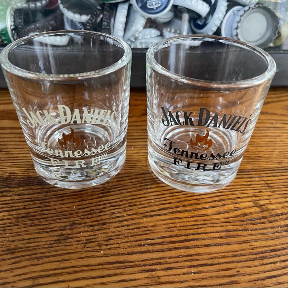 Jack Daniels Tennessee Fire Shot Glasses